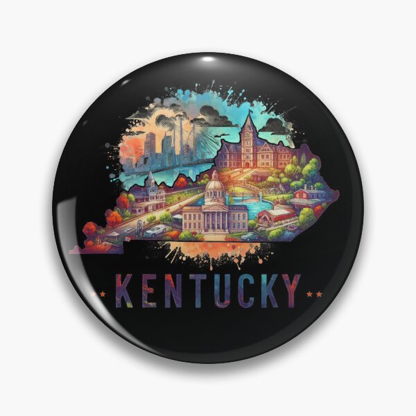 Item preview, Kentucky retro travel map of United States designed and sold by CleanDecor.