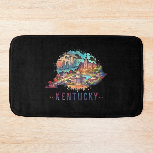 Item preview, Kentucky retro travel map of United States designed and sold by CleanDecor.