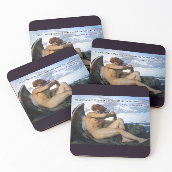 Item preview, Charles Pierre Baudelaire:  the loveliest trick of the Devil is to persuade you that they don’t exist! designed and sold by artbleed.