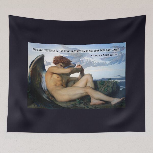 Item preview, Charles Pierre Baudelaire:  the loveliest trick of the Devil is to persuade you that they don’t exist! designed and sold by artbleed.