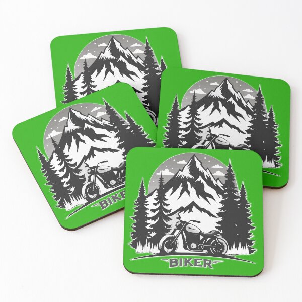 Item preview, Biker Adventure: Motorcycle, Forest & Mountain designed and sold by VikArtStudio.