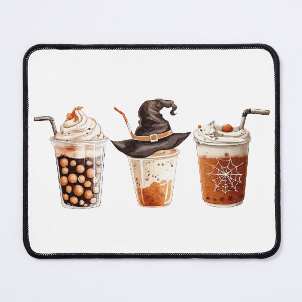 Item preview, Halloween Lattes: Cute and Creepy Holiday Beverage Art designed and sold by natalidesign.