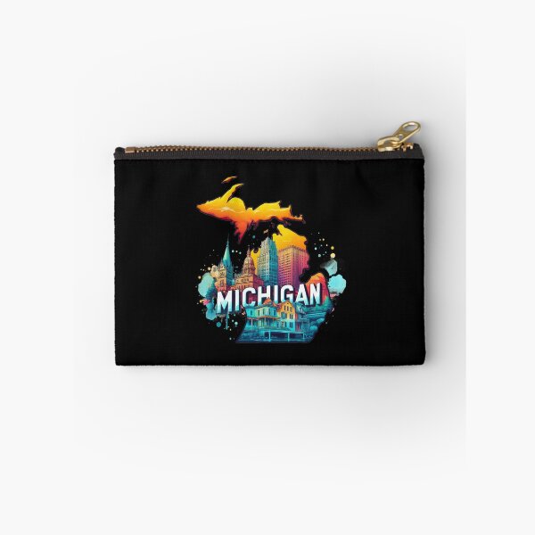 Item preview, Michigan retro travel map of United States designed and sold by CleanDecor.