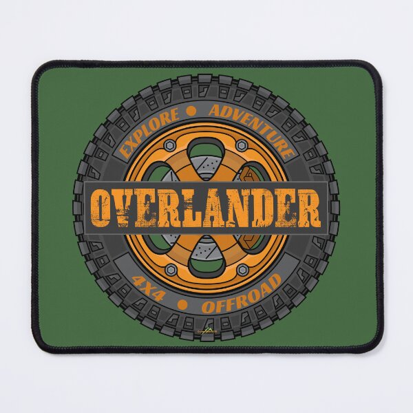 Item preview, Overlander Rugged 4x4 Wheel Rim & Tyre Sticker T-Shirt 01 designed and sold by OuterShellUK.