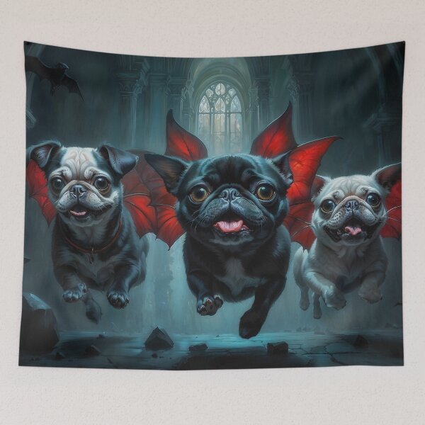 Item preview, Dracula Pugs designed and sold by AliceWhiteDF.
