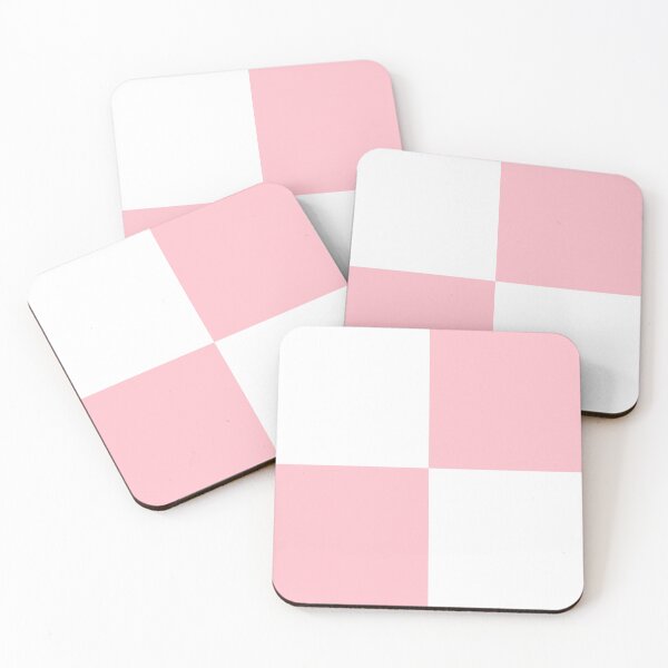 Item preview, Quarters - White and Pink designed and sold by JustPatterns2.