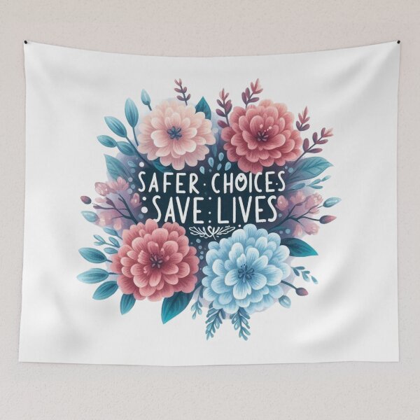 Item preview, Safer Choices Save Lives - Harm Reduction designed and sold by ZAIKY DREAMS.