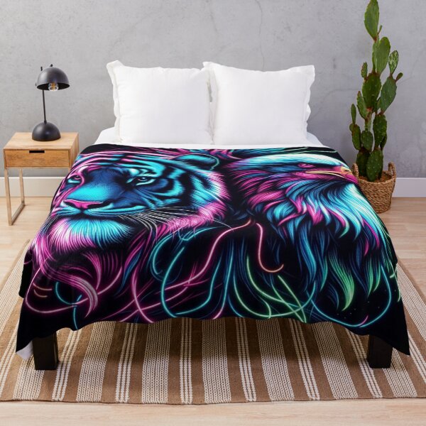 Item preview, Vivid neon wildlife portraits designed and sold by Dominika Farkašová.