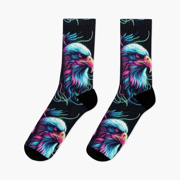 Item preview, Vivid neon wildlife portraits designed and sold by Dominika Farkašová.
