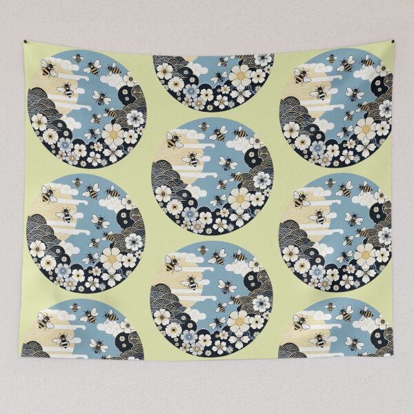 Item preview, Zen Bees in a Japanese Garden designed and sold by figandroseco.