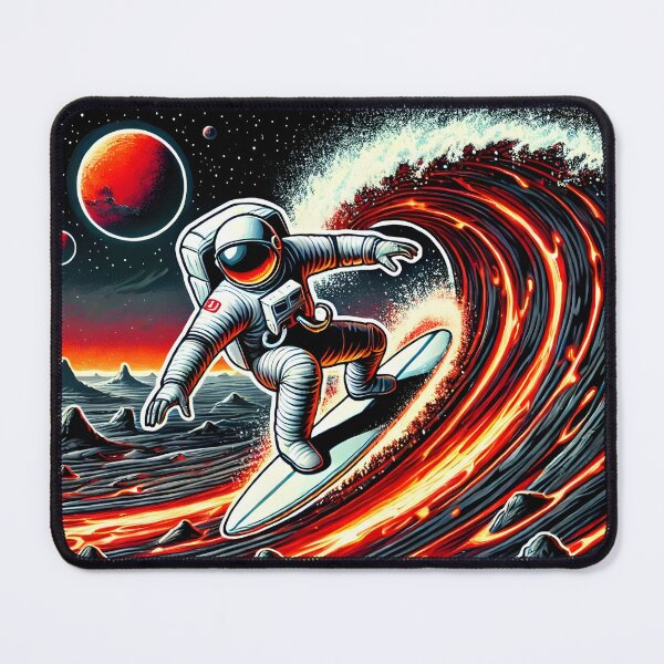Item preview, Astronaut Surfing On Lava designed and sold by MrAstronaut1.