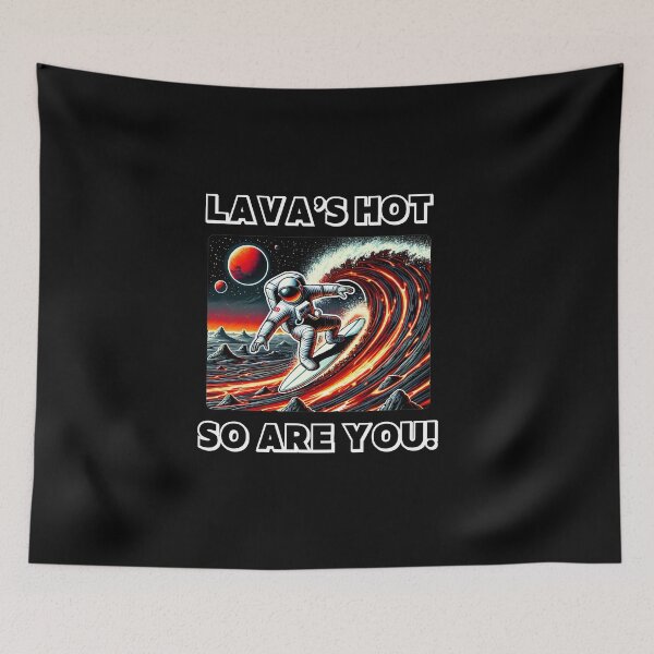Item preview, Astronaut Surfing On Lava designed and sold by MrAstronaut1.