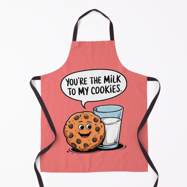 Item preview, You're The Milk To My Cookies Funny Food Quote designed and sold by TheArtOfPat.