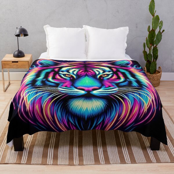 Item preview, vibrant neon wildlife artwork designed and sold by Dominika Farkašová.