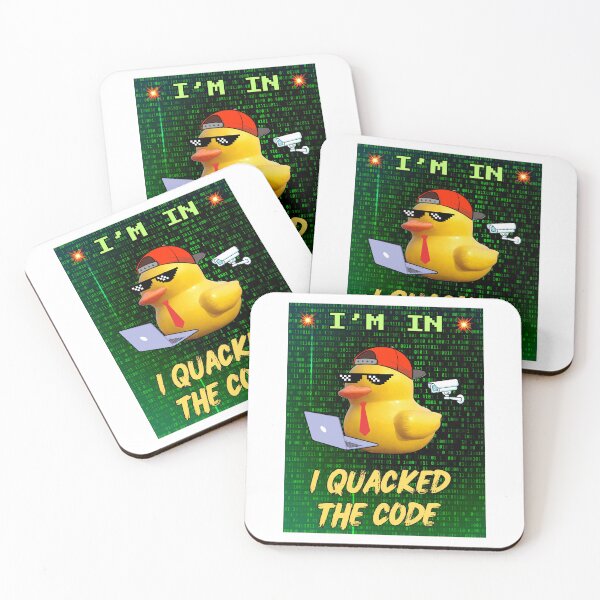 Item preview, I'm In, I Quacked The Code | Rubber Duck Hacker designed and sold by brekotadesign.