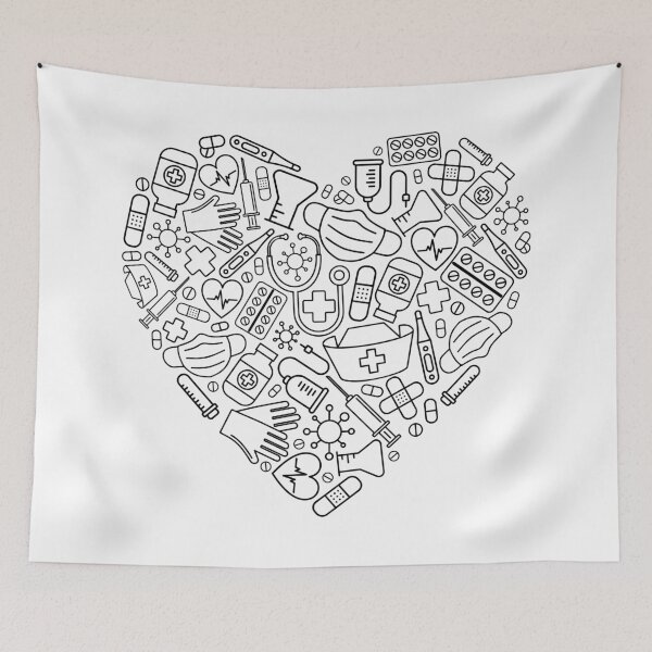Item preview, Medical Heart designed and sold by 72PaperPlanes.