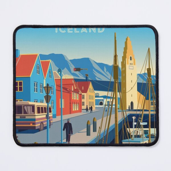 Item preview, Reykjavik designed and sold by retrotravelart.