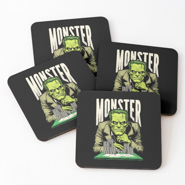 Item preview, Halloween Poker Funny Frankenstein Monster Hand Four Aces designed and sold by GrandeDuc.