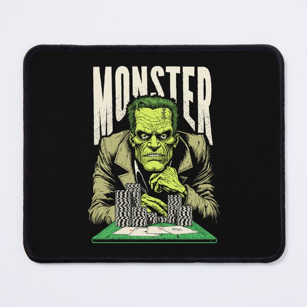 Item preview, Halloween Poker Funny Frankenstein Monster Hand Four Aces designed and sold by GrandeDuc.