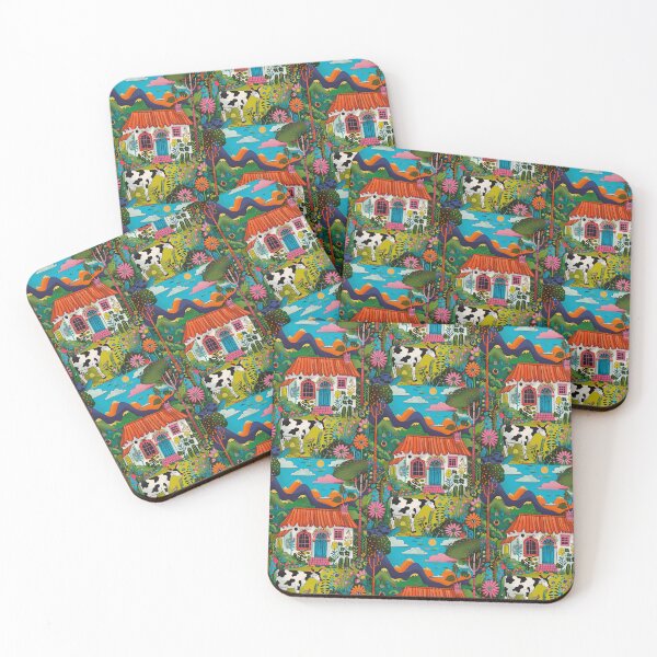 Item preview, Cow in the Countryside - Naive Art designed and sold by Piotrek0001.
