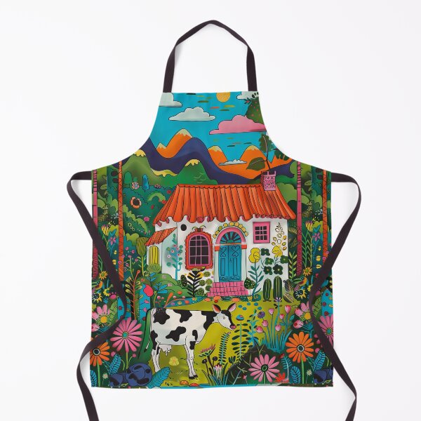 Item preview, Cow in the Countryside - Naive Art designed and sold by Piotrek0001.