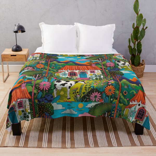 Item preview, Cow in the Countryside - Naive Art designed and sold by Piotrek0001.