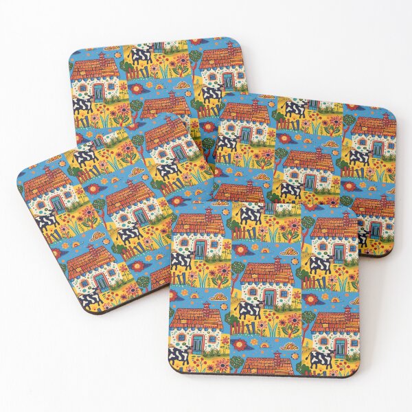 Item preview, Cow in the Countryside - Naive Art designed and sold by Piotrek0001.