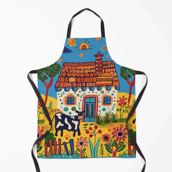 Item preview, Cow in the Countryside - Naive Art designed and sold by Piotrek0001.
