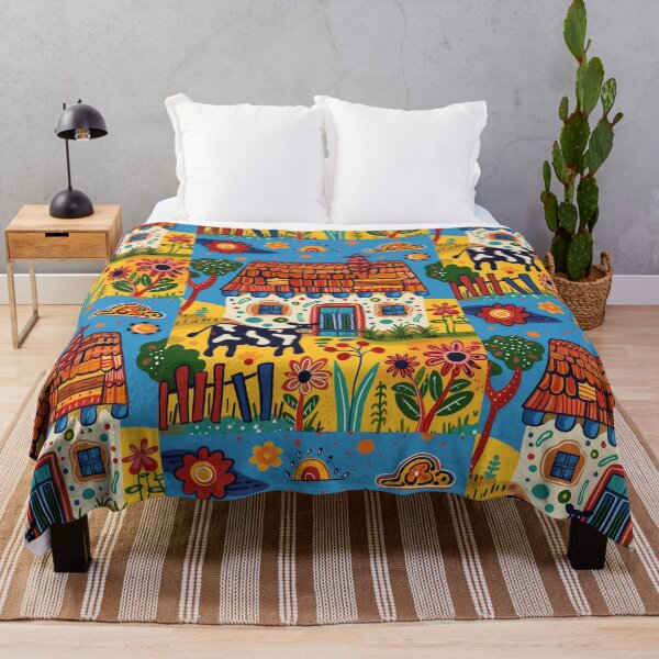 Item preview, Cow in the Countryside - Naive Art designed and sold by Piotrek0001.