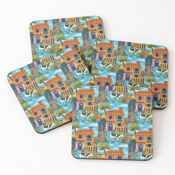Item preview, Cow in the Countryside - Naive Art designed and sold by Piotrek0001.