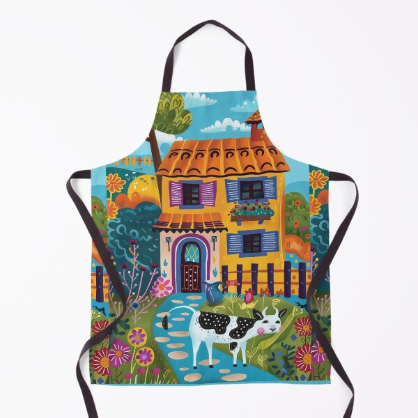 Item preview, Cow in the Countryside - Naive Art designed and sold by Piotrek0001.