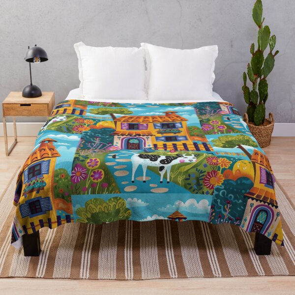 Item preview, Cow in the Countryside - Naive Art designed and sold by Piotrek0001.