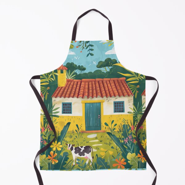 Item preview, Cow in the Countryside - Naive Art designed and sold by Piotrek0001.