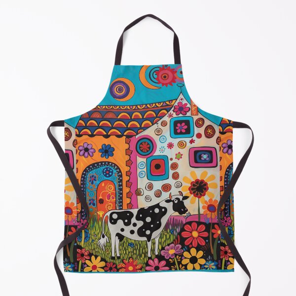 Item preview, Cow in the Countryside - Naive Art designed and sold by Piotrek0001.