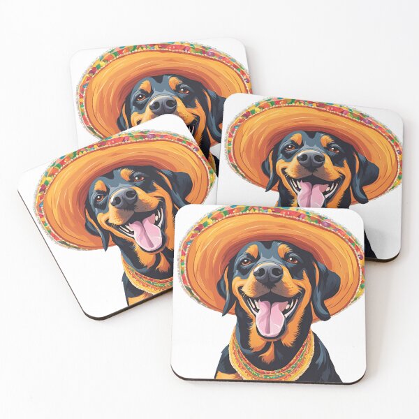 Item preview, A cheerful dog in a Mexican hat designed and sold by katgosnice.