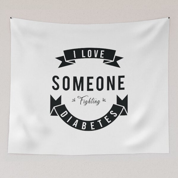 Item preview, I Love Someone Fighting DIABETES Cool DIABETES Disease Fighting Design designed and sold by saadkh.