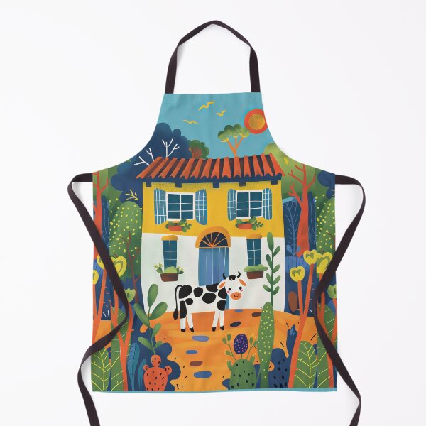 Item preview, Cow in the Countryside - Naive Art designed and sold by Piotrek0001.