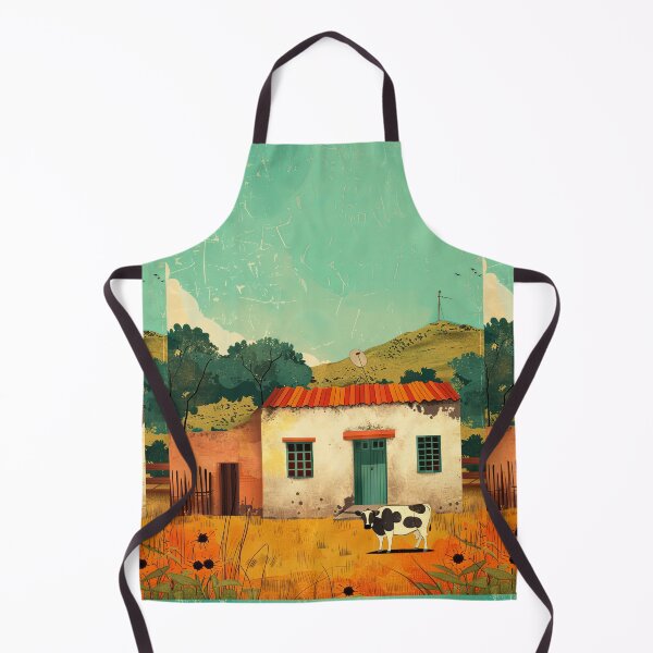Item preview, Cow in the Countryside - Naive Art designed and sold by Piotrek0001.
