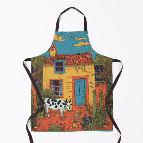 Item preview, Cow in the Countryside - Naive Art designed and sold by Piotrek0001.