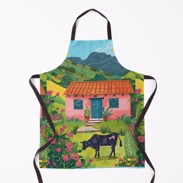 Item preview, Cow in the Countryside - Naive Art designed and sold by Piotrek0001.