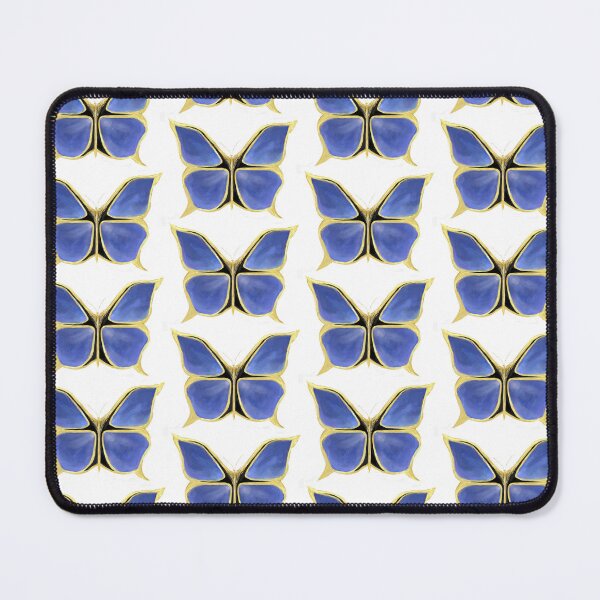 Item preview, Blue Butterfly with Metallic Trim designed and sold by pen-art-ink.