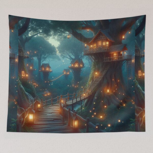 Item preview, Enchanted treehouse village designed and sold by Dominika Farkašová.