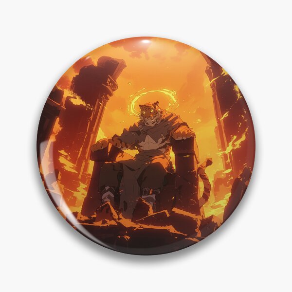 Item preview, Tiger God on Throne with Fire Halo designed and sold by Christian Weiss.