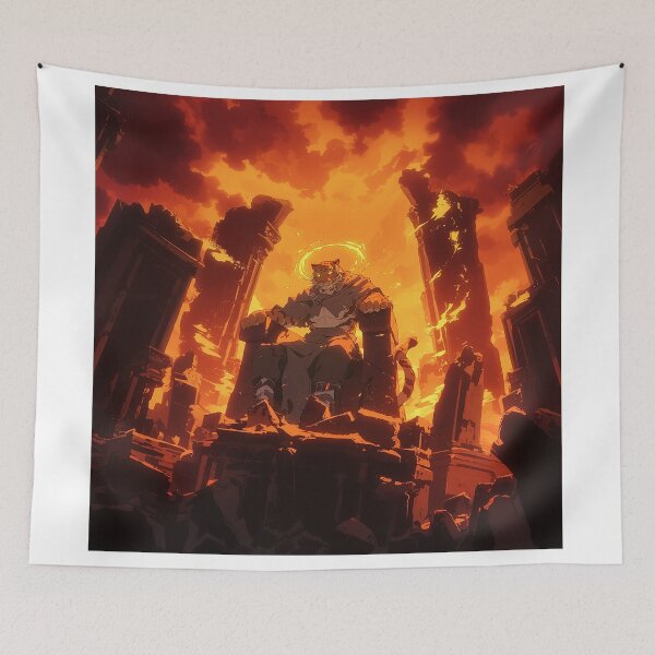 Item preview, Tiger God on Throne with Fire Halo designed and sold by Christian Weiss.