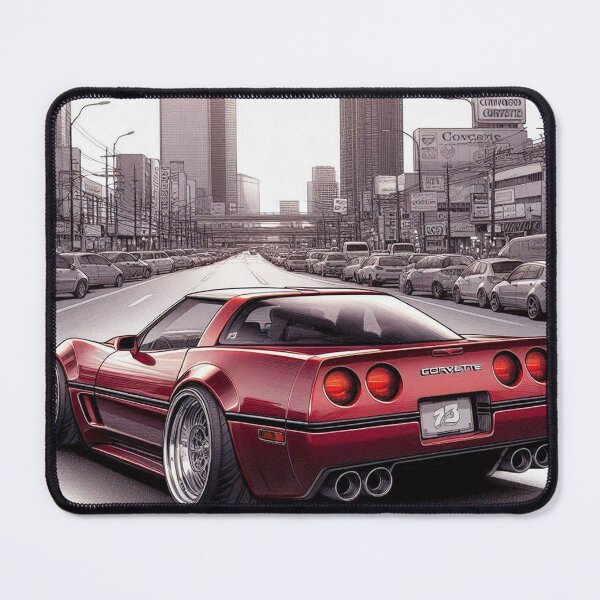 Item preview, Manga Style Corvette C4 on an urban street designed and sold by 73corners.
