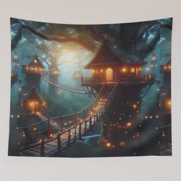 Item preview, treehouses in ancient branches designed and sold by Dominika Farkašová.