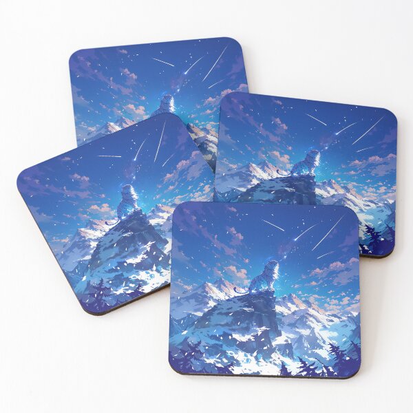 Item preview, Tiger with Long Mane on Mountain Under Starry Sky designed and sold by Christian Weiss.