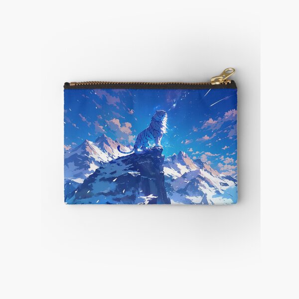 Item preview, Tiger with Long Mane on Mountain Under Starry Sky designed and sold by Christian Weiss.