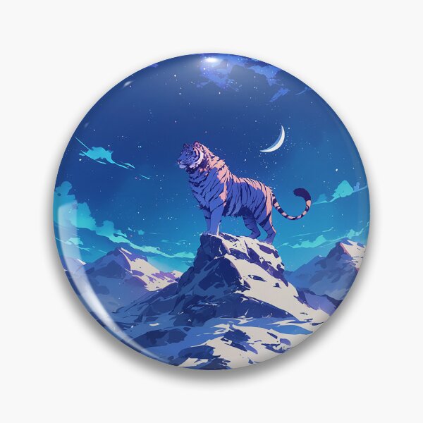 Item preview, Tiger on Mountain Under Starry Sky designed and sold by Christian Weiss.