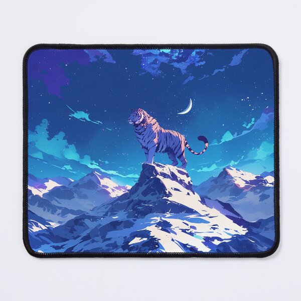 Item preview, Tiger on Mountain Under Starry Sky designed and sold by Christian Weiss.